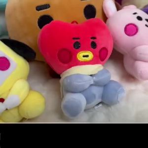 Plush Toy Tata Koay Shooky Mang Cooky Cartoon Animal Backpack Key Mobile Phone Pendant Office Relaxation Toys Friend Gift