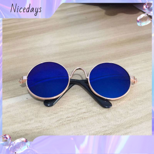 Nicedays🍒1 Pcs Kucing/ Eyeglasses imut Sunglasses Bingkai Bulat Hewan kecil Pet Cocok Untuk Semua Kucing