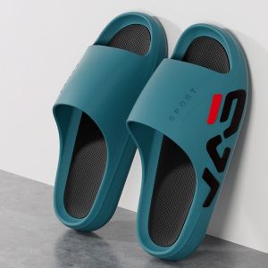[Free Shipping] Mens Outdoor Couple Slippers Shock-Absorbing Fashionable Trendy For Home Daily Use Bathroom And Hotel.