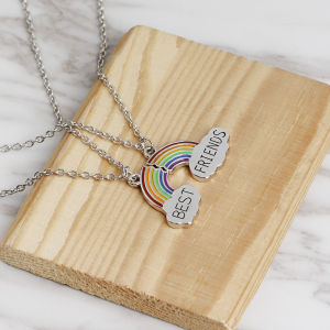 [acoming99] Kalung Couple Pasangan 2Pcs Bestfriend Sahabat Pria & Wanita Kalung Rantai Pasangan