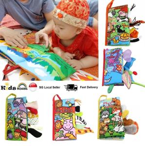 Cloth Book for Babies - Kidshouse Soft Book with Animal Tails for Early Education and Sensory Exploration for Infant Babies Toddlers Children ET100