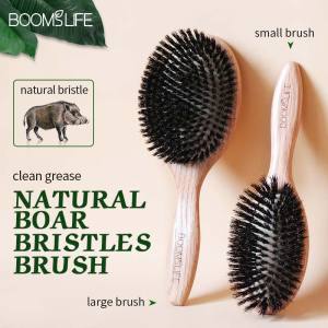 BOOMSLIFE Lược chải tóc cho phụ nữ Lược chải tóc bằng gỗ Bàn chải tóc gỡ rối Máy ép tóc Bàn chải tóc Lược chải tóc Phụ kiện cắt tóc2026