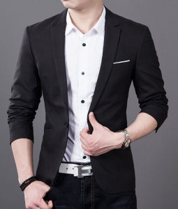 Tamias 5Colors จัดส่งจากประเทศไทย เสื้อแจ็คเก็ตสูทธุรกิจทรงสลิมสไตล์เกาหลีสำหรับผู้ชาย เสื้อทำงานผู้ชายที่ดีที่สุด