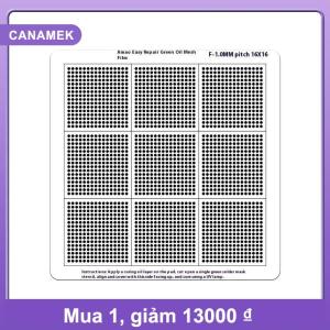 【CANAMEK】 Lỗ khoảng cách 0.3 0.35 0.375 0.4 0.5 0.58 0.6 0.8 1.0mm phổ màu xanh lá cây dầu Net UV Mặt nạ hàn BGA reballing Stencil