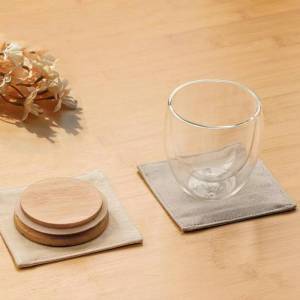 Heat Resistant Double Wall Insulated Glass Mug: Perfect for Home & Office