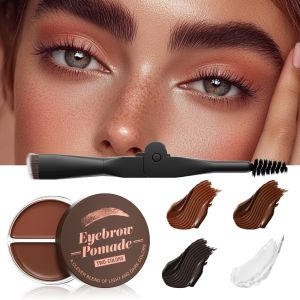 JON09 Waterproof Eyebrow Dye Cream Long-lasting Sweat-proof Two-color Eye Brow Cream Fast Dye Tinted Makeup Shading Kit Makeup