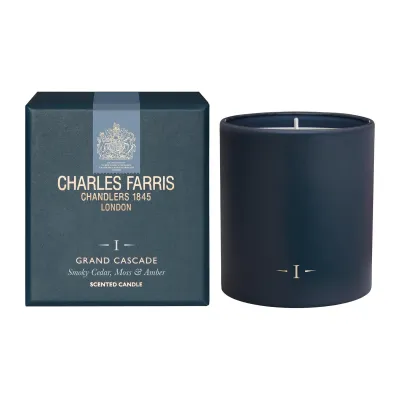Charles Farris Grand Cascade Single Wick Luxury Scented Candle Made In England