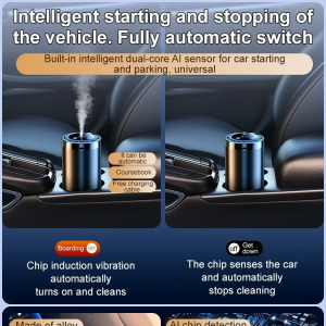 Smart Automatic Car Diffuser with Essential Oil Aroma for Long Lasting Fragrance智能香氛机
