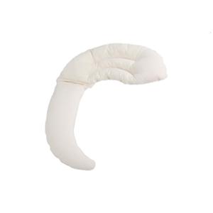 Moon Shaped Baby Pillow Comfortable & Soft Infant Solid Color Pacify Pillow Collisionproof Crib Side Cushion Detachable