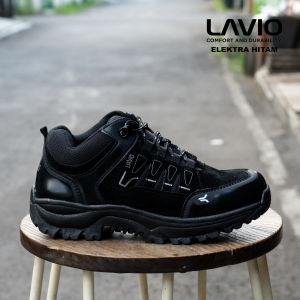 Sepatu Safety Pria Anti Slip Anti Licin Sol Karet Ujung Besi Lavio Elektra Terlaris