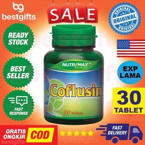 NUTRIMAX COFLUSIN VITAMIN OBAT HERBAL BATUK FLU PILEK SINUS ANTI VIRUS DAYA TAHAN TUBUH 30 TABLET