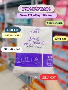Bông Tẩy Trang Alucos 222 Miếng Mềm Mịn Giá Rẻ