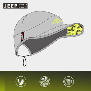 Jeep Spirit thể thao mới Mũ nam và nữ đi xe đạp ngoài trời Chạy che nắng thoáng khí Mũ cưỡi ngựa thấm mồ hôi nhanh khô Mũ Chống Nắng