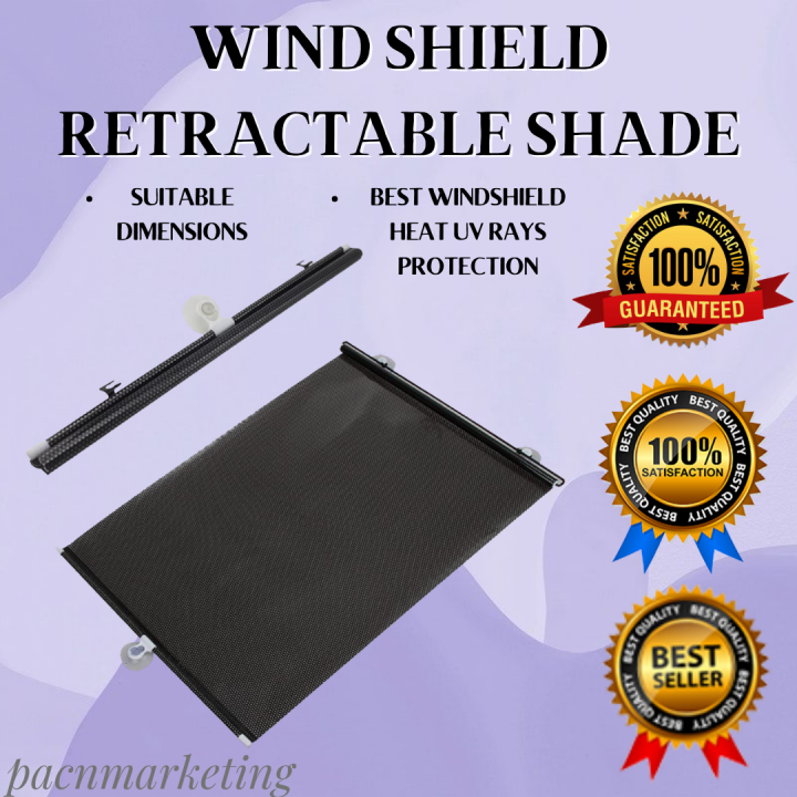 BEST Seller WINDSHIELD RETRACTABLE SHADE | Heat Protection Wind Shield ...