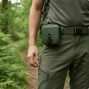 Waist Clip Fan Portable Waist Fan with Flashlight Compact Handsunrestricted for Campers Camping Travel