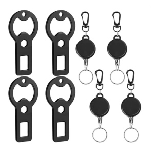 Rusts Resistant Retractable Beer Openers Keychains Design With Secure Carabiner For Picnics Home And Adventure Trip