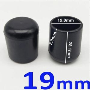8pcs Rubber Round Footings Tubular End Cap Cover Chair Table Furniture Feet Cover Floor Protector