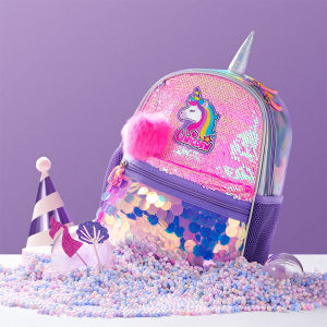 Sunveno boleh diterbalikkan Sequin Bag Backpack Girls sekolah beg sekolah tadika hadiah terbaik untuk Girls