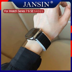 สาย สำหรับ Apple Watch 7 สายนาฬิกา 41mm สายไนล่อน สำหรับ Apple Watch Series 7 6 SE 5 4 3 2 1 41mm 40mm 38mm สายคล้องข้อมือไนล่อน อุปกรณ์เสริมสมาร์ทวอทช์