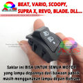 Tombol Saklar DIM 3 Fungsi 3 Titik Untuk Mematikan Lampu Depan Motor Honda. 