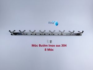 Móc treo quần áo inox sus 304 bóng cao cấp- móc áo kiểu hàng dày thủ công tỉ mỉ