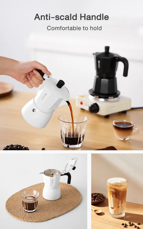 Simplus Moka Pot, 150ml Capacity, High-Pressure Extraction