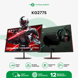 Titan Army KG277S 27 Fast IPS 275Hz Gaming Monitor 1ms HDR400 2K 2560*1440 DyDs Tech2.0 Headphone Hanger Double Side Light Hardware Low Blue Light