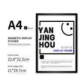 A3/A4/A5/A6 Size Magnetic Display Board Frame Photo Poster Certificate Frame Holder