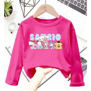 Atasan Kaos Anak Perempuan Lengan Panjang SANRIO Untuk Usia 1-12 Thn