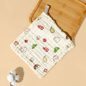 Baby square towel: 100% cotton six-layer high-density baby and childrens face towel newborn saliva towel small towel square towel. LXF