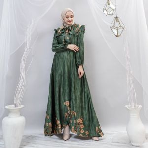 New Kanza Dress Lebaran - Gamis Maxmara Premium - Dress Armani Silk