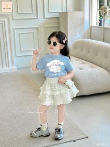 [HỎA TỐC] Set Jam Jenny cho bé gái Áo thun cotton 4 chiều Váy quần xòe Váy đi biển bé gái