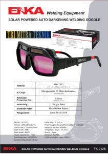 KACAMATA LAS OTOMATIS ENKA SOLAR POWERED AUTO DARKENING WELDING GOGGLE KACAMATA LAS OTOMIS BERKUALITAS