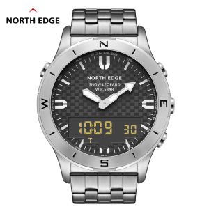 NORTH EDGE Snow Leopard original mens watch Swimming Watch 50M waterproof barometer altimeter compass temperature