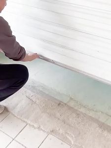 Garage Door & Rolling Shutter Bottom Seal - Rodent-Proof Waterproof & Dustproof Elevated Rubber Seal Strip for Garage Doors Roll-Up Gates & Shutter Doors