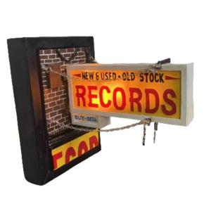 Musical Theme Wall Lamp Record Store Retro Wall Light with Music Unique Gift For Record Collector