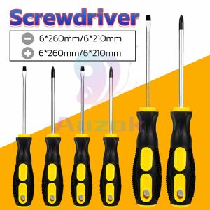 AUK Flat And Phillip Screwdriver Magnetic Tip Flexible Soft Handle Screw Driver High Quality Tool