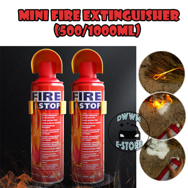 Car Home Portable Fire Extinguisher with Holder Camping Safety Fire