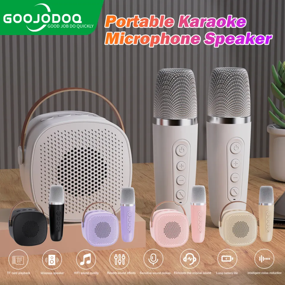 GOOJODOQ Speaker Portable Karaoke Wireless Bluetooth Speaker with