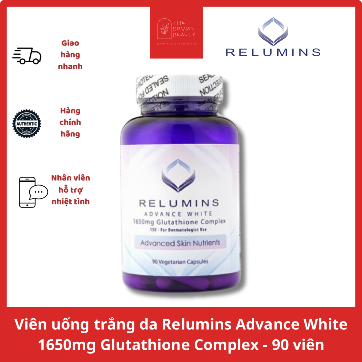 Vin ung trng da Relumins Advance White 1650mg Glutathione Complex - 90 vin ca M | Lazada.vn Vin ung trng da Relumins Advance White 1650mg Glutathione Complex - 90 vin ca M | Lazada.vn