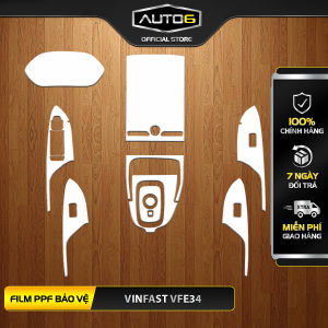 VINFAST VFe34 - Film PPF chống xước nội thất ô tô - AUTO6 Cam kết chuẩn form chống xước và che mờ các vết xước cũ hiệu quả