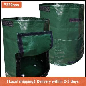 【Local shipping】 3 5 7 10 Gallon Planting Potato Grow Bags Waterproof PE Garden Vegetable Planter