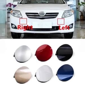 1 Pair Car Exterior Front Bumper Tow Hook Cover Trailer Cap For Toyota Corolla 2007 2008 2009