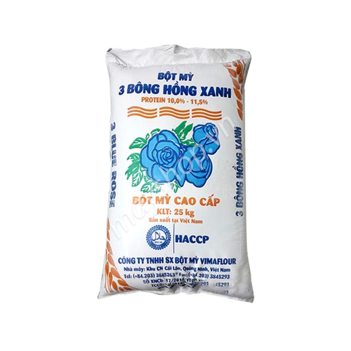 Bột mì 3 bông hồng xanh, bột mì số 11 làm bánh bao (1kg)