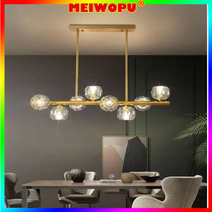 Wholesale And Retail Luxury Ceiling Lamp Nordic Drop Lighting Golden Molecular Hanging Light Crystal Dining Living Room Chandelier Restaurant