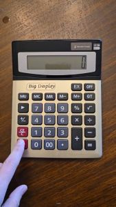 Finance Desk Calculator 12 Digit Large LCD Display Two Way Power Battery Solar for Office Supplies