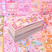 20 แผ่น Laser sticker สติกเกอร์เลเซอร์ ลายการ์ตูน น่ารัก สําหรับเด็ก DIY เครื่องเขียนตกแต่ง สําหรับติดตกแต่งสมุดภาพ หมวกกันน็อค จักรยาน Guka
