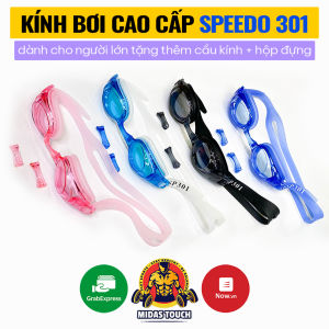 Kính Bơi Speedo 301 Cao Cấp Người Lớn Chống Tia UV Chống Mờ - Dây Đeo Silicone Co Dãn Tốt Có Thể Điều Chỉnh Vòng Đệm Ôm Khít Mắt Chống Nước Vào Mắt Hiệu Quả Tạo Cảm Giác Thoải Mái Khi Bơi Lội