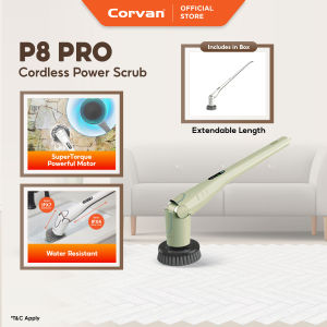 Corvan P8/P8Pro Electric Cleaning Brush | Power Scrubber | 65kgf.cm Super Torque | Waterproof | Auto