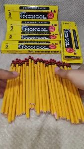 Mongol Pencil no. 2 w/ Eraser Original Lapis Art Business School Supplies Kids Set XLCase